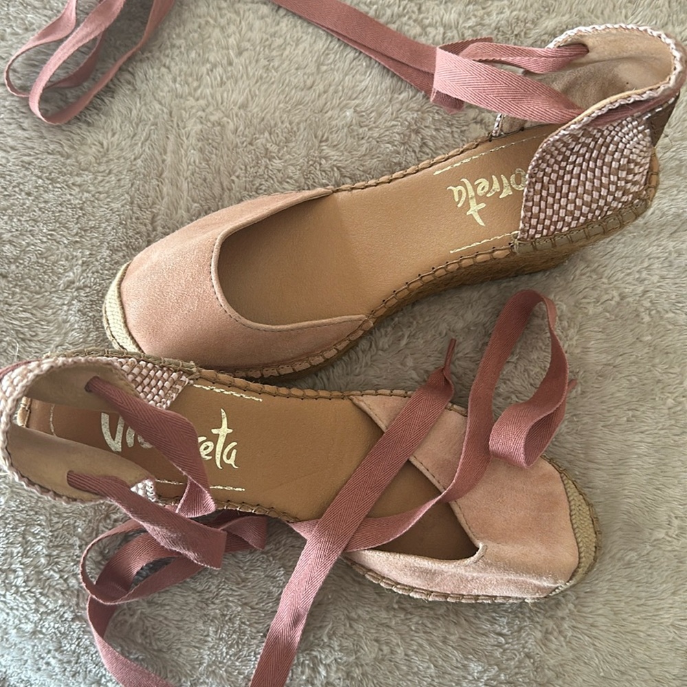 Light pink espadrilles